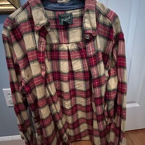 Woolrich Red and Cream Checkered Shirt